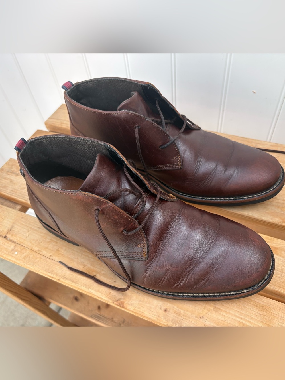 Timberland Dark Brown Leather Chukka Boots